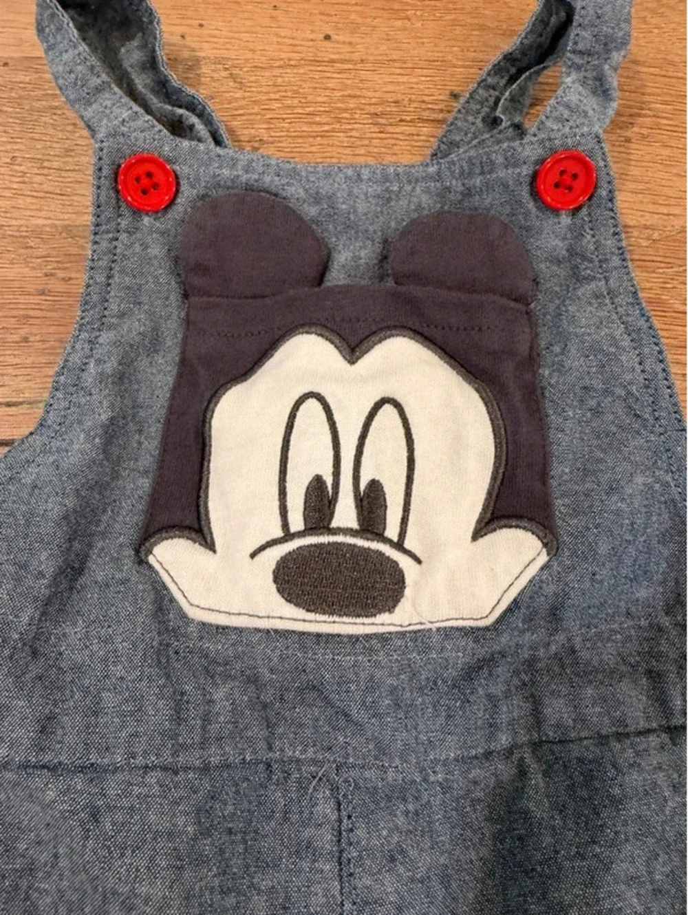 Disney chambray overalls baby